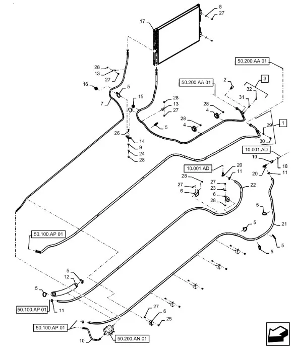 87610363 - Радиатор кондиционера CS, CSX, CX6090
